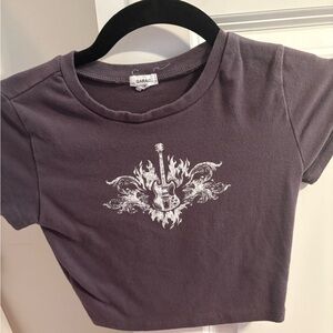 Garage Kids' Charcoal Guitar Graphic Tee